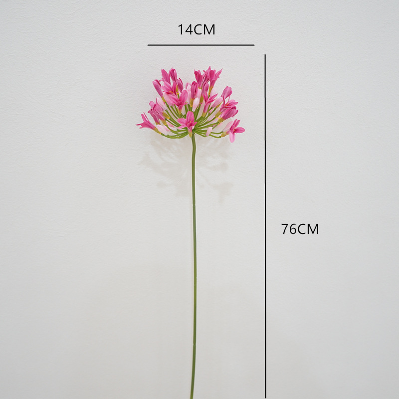 百子莲欧式高品质仿真花材客厅卧室装饰花艺拍摄道具假花摆设批发详情3