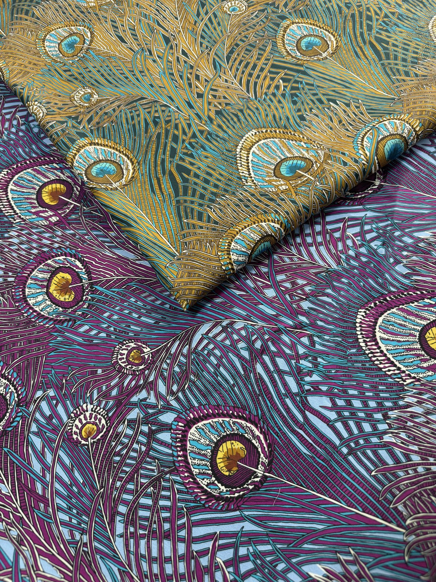 PeacockManorliberty花型天丝棉贡缎秋冬款厚实面料一米价详情3