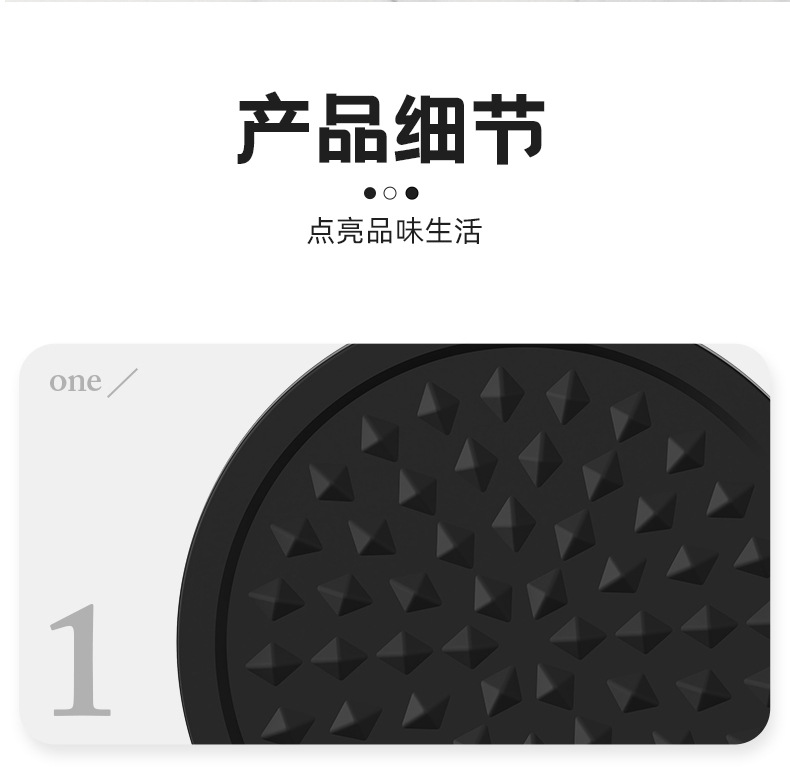 跨境轮胎硅胶杯垫防滑隔热圆形餐垫环保材质简约定制源头工厂餐具详情18