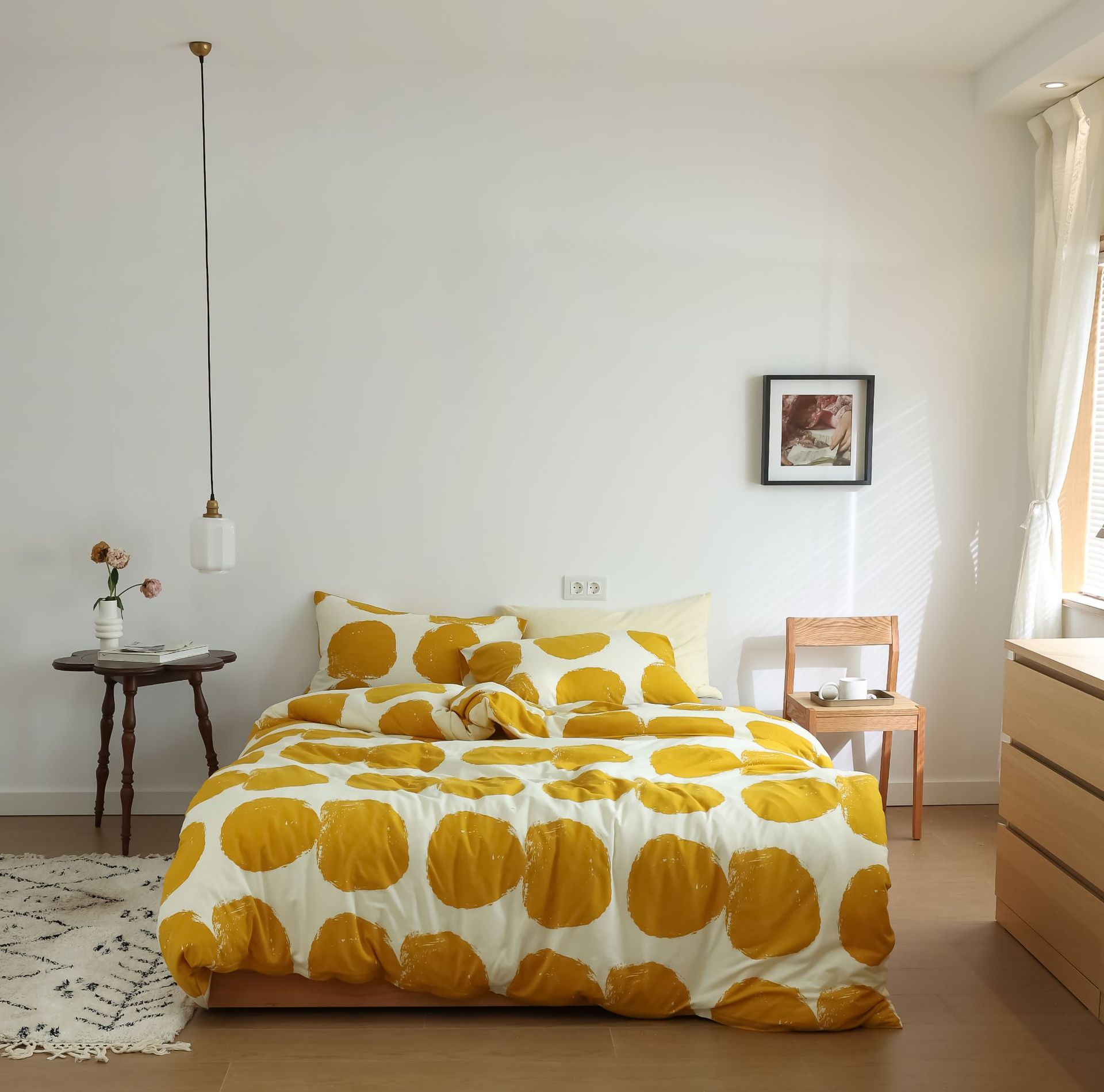 Spring and Summer knitted cotton three or four pieces set, soft bedding for sleeping naked with Indian cotton, Little Warm sun pic 10