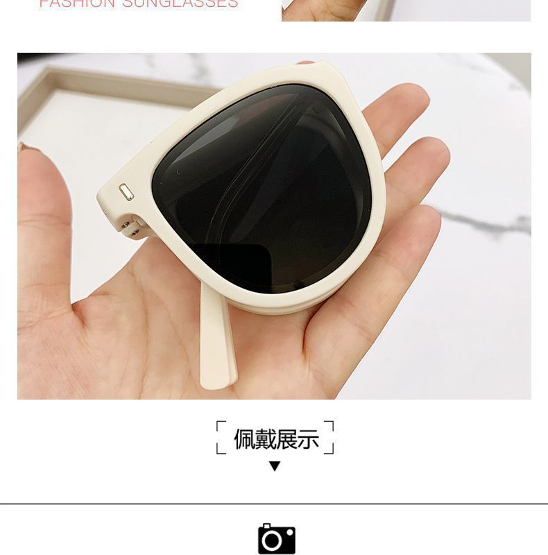 网红折叠墨镜女高级感户外防晒太阳镜男开车专用墨镜防紫外线强光详情10