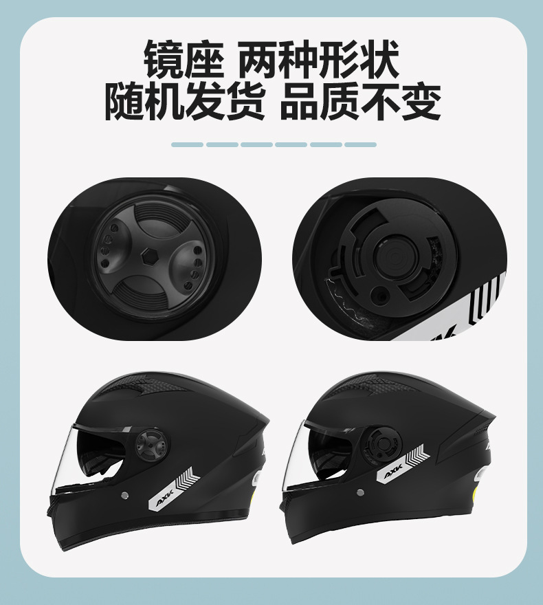 工厂新国标A1摩托车头盔男士冬季酷机车女四季通用三C认证安全盔详情1