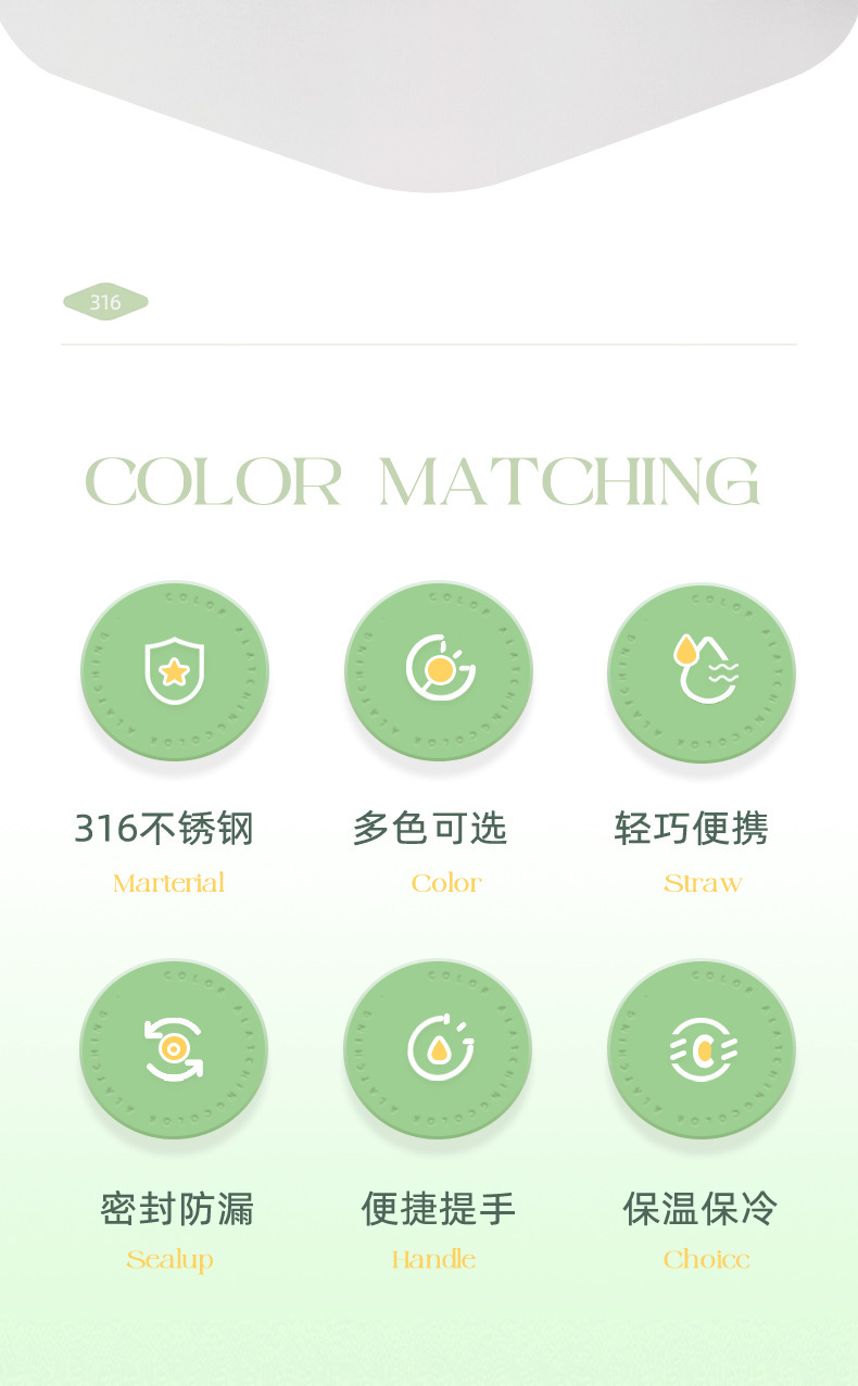 316不锈钢高颜值可爱学生口袋随手保温杯带提绳小巧迷你杯户外详情2