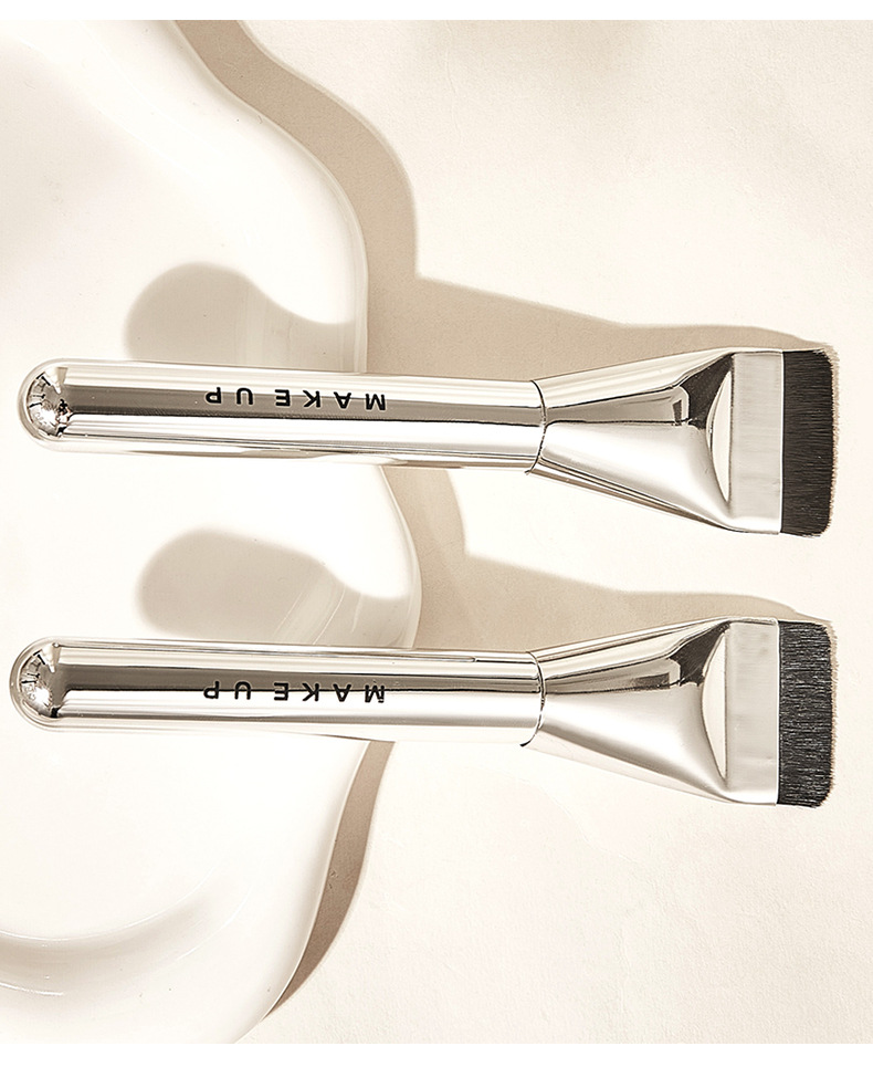 JONBOS Foundation Brush, a flat-head brush that leaves no trace, is a special makeup brush for makeup artists and a tool for applying foundation liquid pic 14