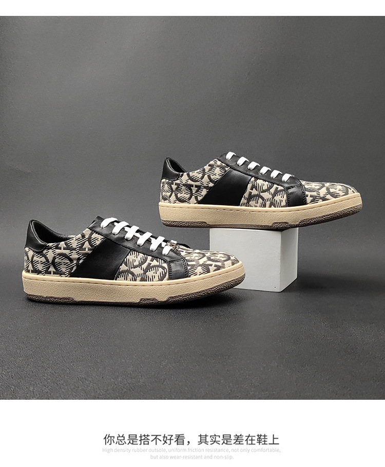 板鞋男款潮鞋真皮男生休闲鞋潮流百搭欧洲站男鞋轻奢高端男士单鞋详情12