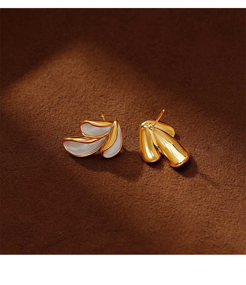 Hyacinth esmalte francés gotas de aceite pendientes geométricos moda mujer luz lujo premium sensation earpieces 2025 nuevo tik yin boom pic 8
