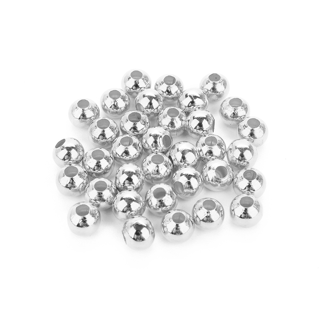 多规格电镀铁圆珠多色直孔圆珠隔珠金珠定位珠散珠diy饰品材料详情14