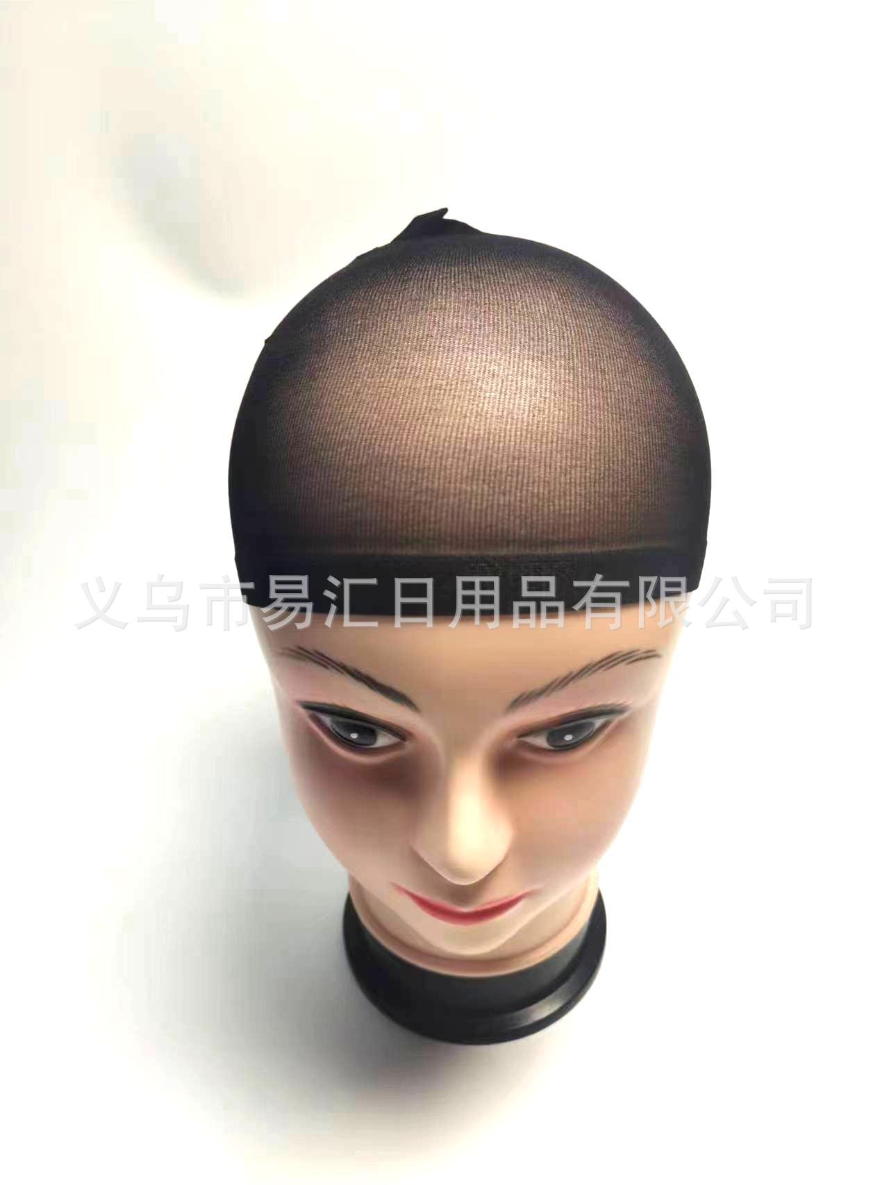 厂家直销欧美跨境假发发网丝袜尼龙发帽高弹力一头通WIGCAP表演节庆帽详情1