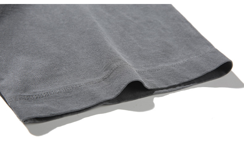 ALLIN pure cotton heavy-duty short-sleeved T-shirt for men, a summer trendy brand with three-dimensional printed letters and loose round-neck couple tops pic 64