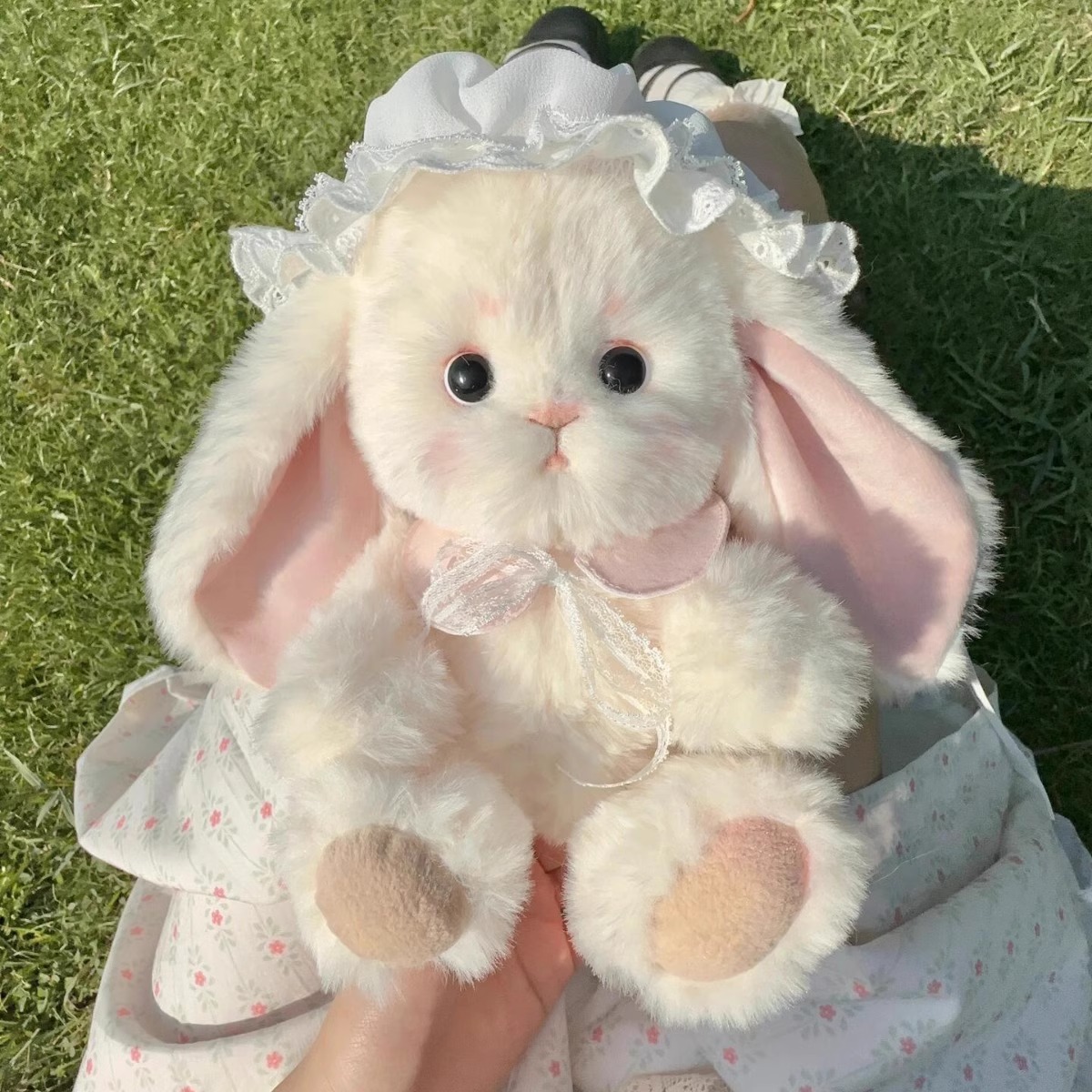 Lillian Ear-Hanging Rabbit Diy Handmade Original Joint Doll material Package Fabric Doll Rabbit Gift pic 6