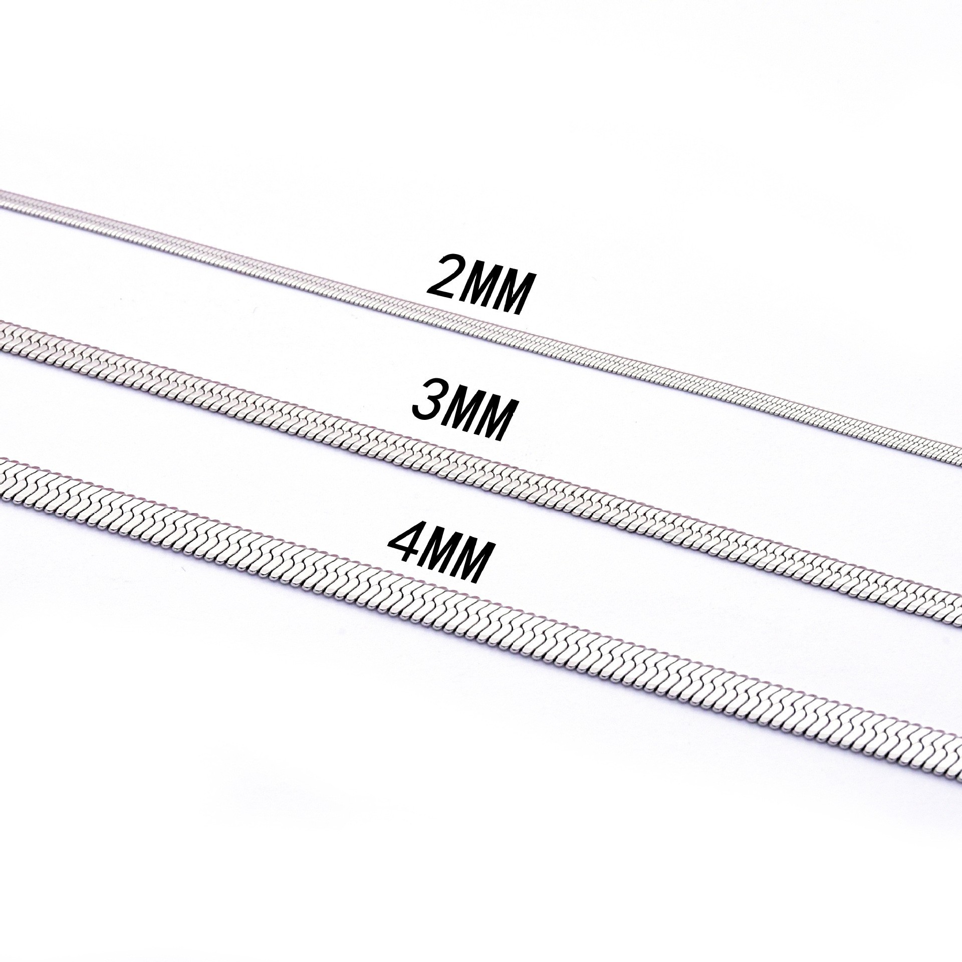 厂家直销 欧美风不锈钢刀片链 男女个性通用性感锁骨链蛇链条批发详情4