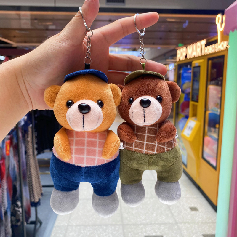 Wow, super cute workwear bear figurines, small dolls, pendants, bags, decorations, festival gifts, and fine claw machine dolls pic 8