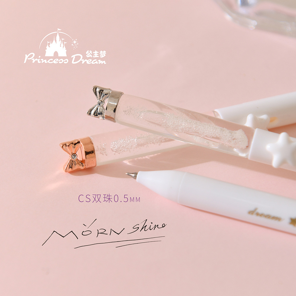Dreamy butterfly-shaped transparent water drop pen, flower pen, beaded pen, beautiful advertising pen, DIY beaded pen pic 27