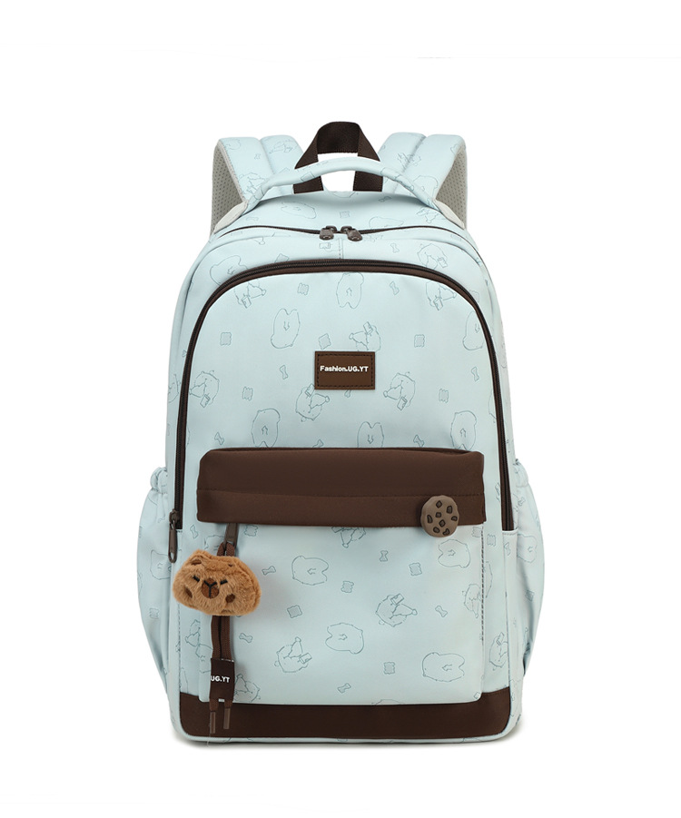 新款简约值耐脏轻便初中生书包大容量高颜值初高中大学生校园书包详情18