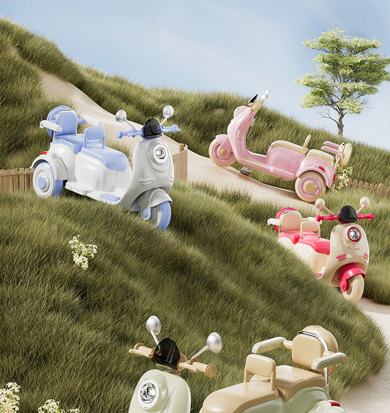 儿童电动摩托车三轮车男女孩宝宝车小孩可坐人充电双人遥控玩具车详情20