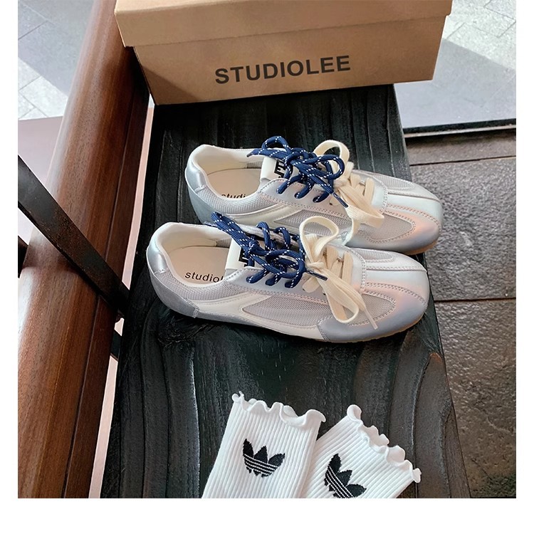 葡萄妈复古平底德训鞋2025夏季新款休闲鞋网面透气阿甘鞋百搭爆款详情14