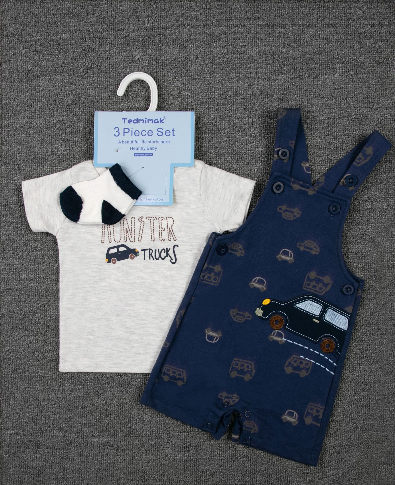 男宝秋装A类衣服秋冬套装2025新款童装短袖背带裤两件套热卖批发详情15