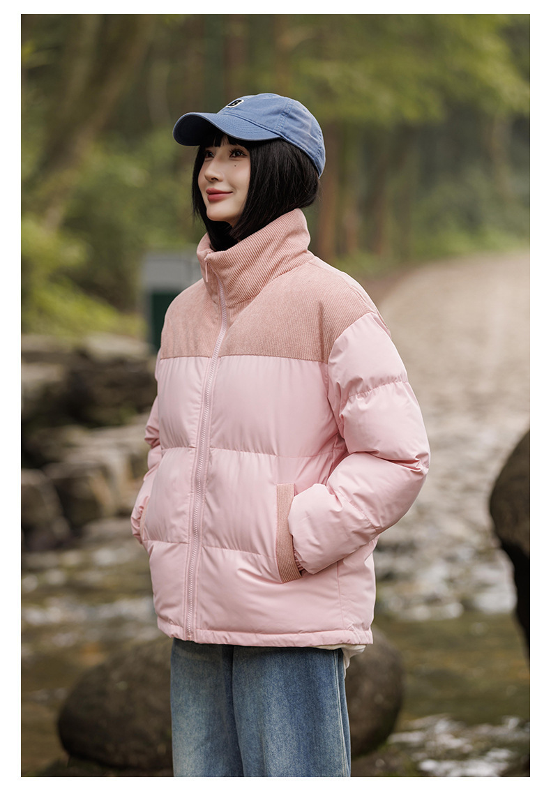 New winter fleece cotton-padded jackets for both men and women, thickened and warm cotton-padded jackets, couple bread jackets, and trendy color-blocked cotton-padded jackets pic 26