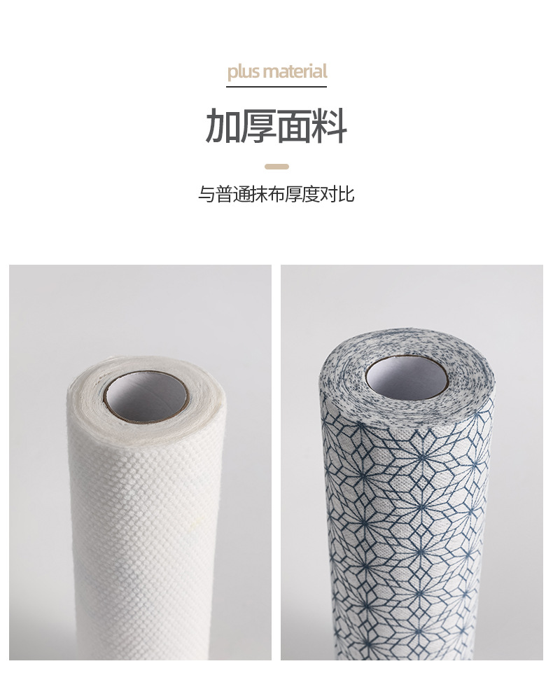日系懒人抹布吸水加厚不掉毛一次性洗碗巾去油污干湿两用厨房抹布详情4