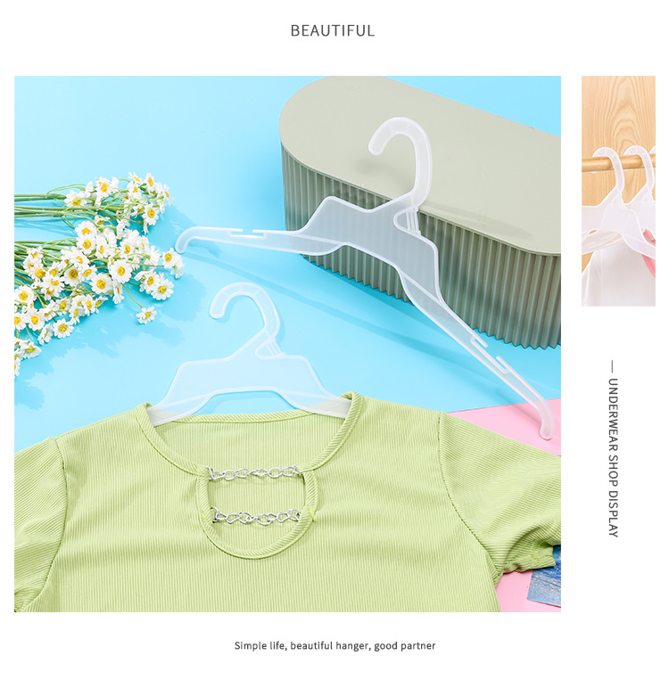 塑料衣架现货供应衣架服装厂挂装外贸衣撑批发服装店多功能衣撑详情6