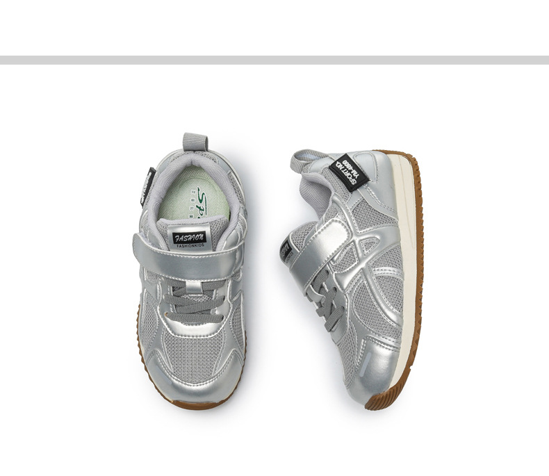 儿童运动鞋2025秋季新款加绒男童阿甘鞋真皮软底休闲女童跑步鞋潮详情16