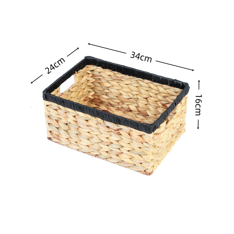 新款热销跨镜置物筐水葫芦草手工编织收纳篮草编篮子杂物收纳筐子详情10