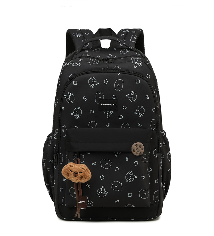 新款简约值耐脏轻便初中生书包大容量高颜值初高中大学生校园书包详情20