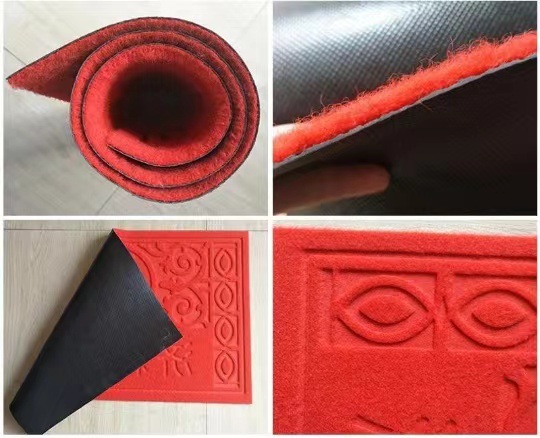 Wedding commercial corridor carpet, water-absorbing and anti-slip stair treads, opening entrance, welcome red, cross-border export faux cashmere carpet floor MATS, cross-border e-commerce loose silk gradient floor MATS, entrance carpet, one-piece consignment, water-absorbing carpet pic 11