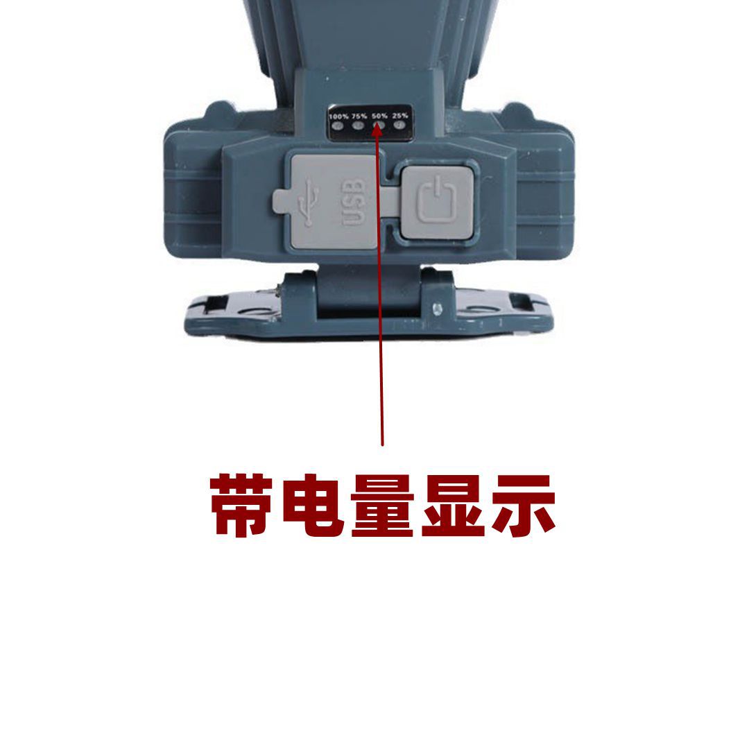 新款充电式led头灯 强光户外防水钓鱼灯大功率头戴式电筒头灯批发详情3