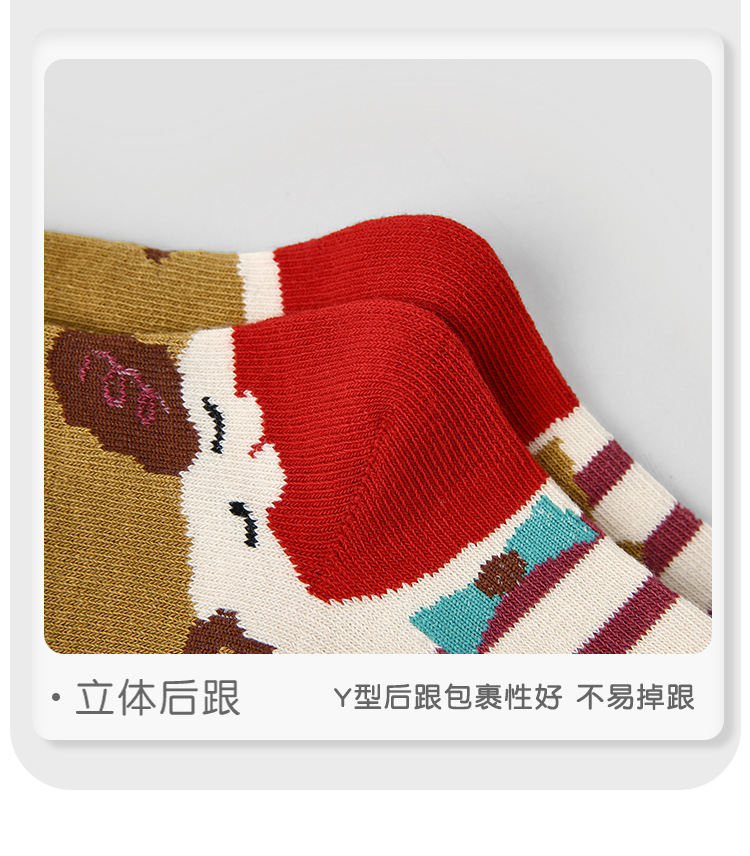 1945儿童袜批发25秋季新款薄款短袜卡通动物宝宝袜棉无骨女童袜子详情10