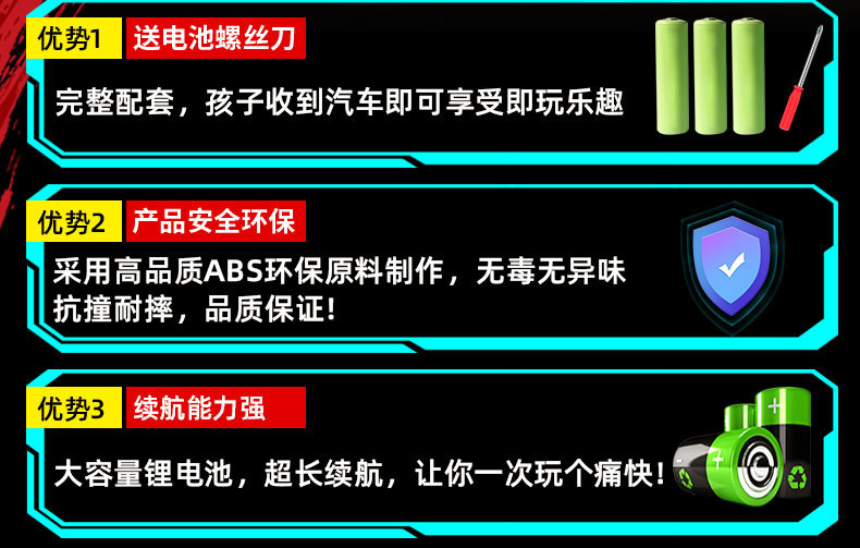 变形遥控汽车六一儿童节礼物玩具男孩四驱赛车金刚手势感应遥控车详情2
