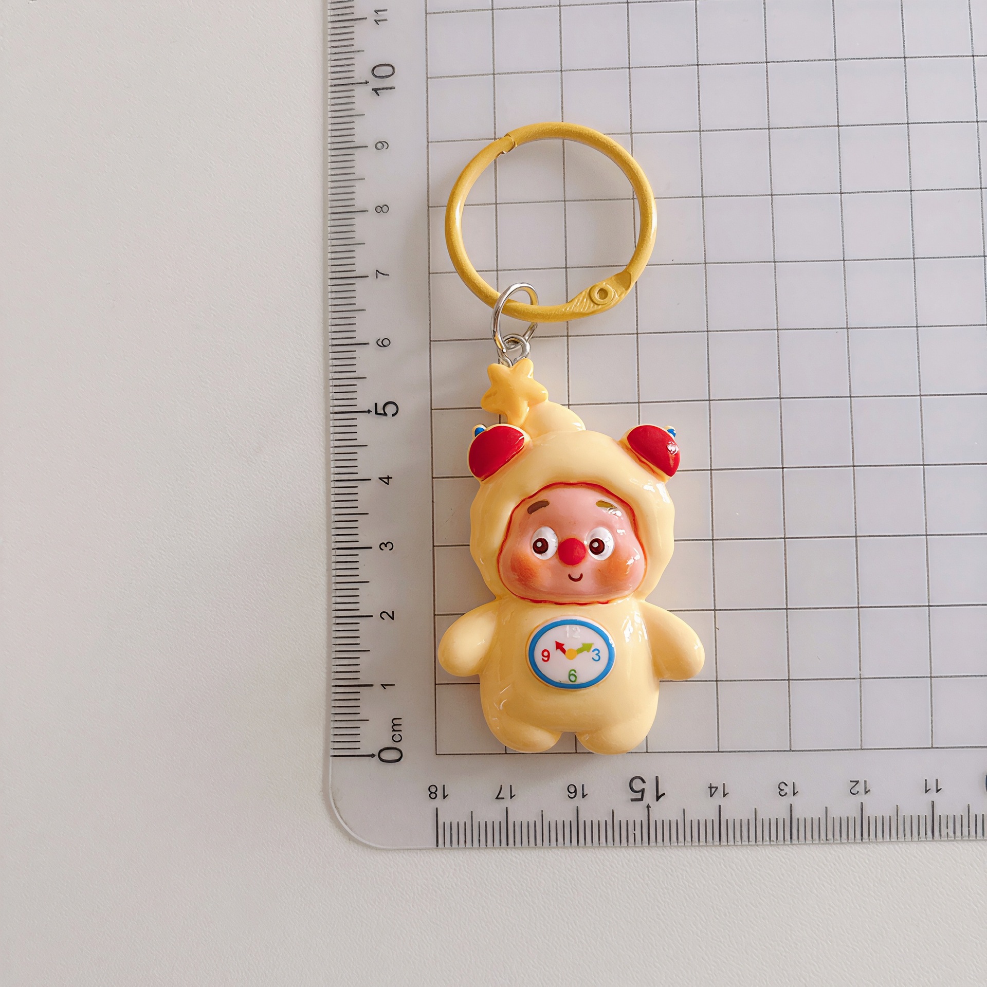 Cute large cartoon star character keychain pendant, creative bag pendant, backpack accessory, best friend and couple gift pic 1