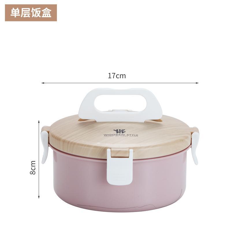 علبة غداء Bento Box في علبة وجبة خفيفة ذات طابقين، من طراز Plack Holdel Wird Web 304 من الفولاذ المقاوم للصدأ pic 22
