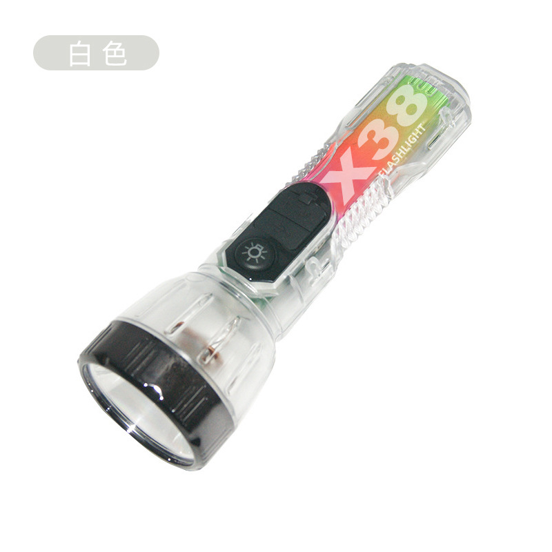 2023跨境强光手电筒探照灯太阳能USB充电户外野营便携照明灯手电详情12