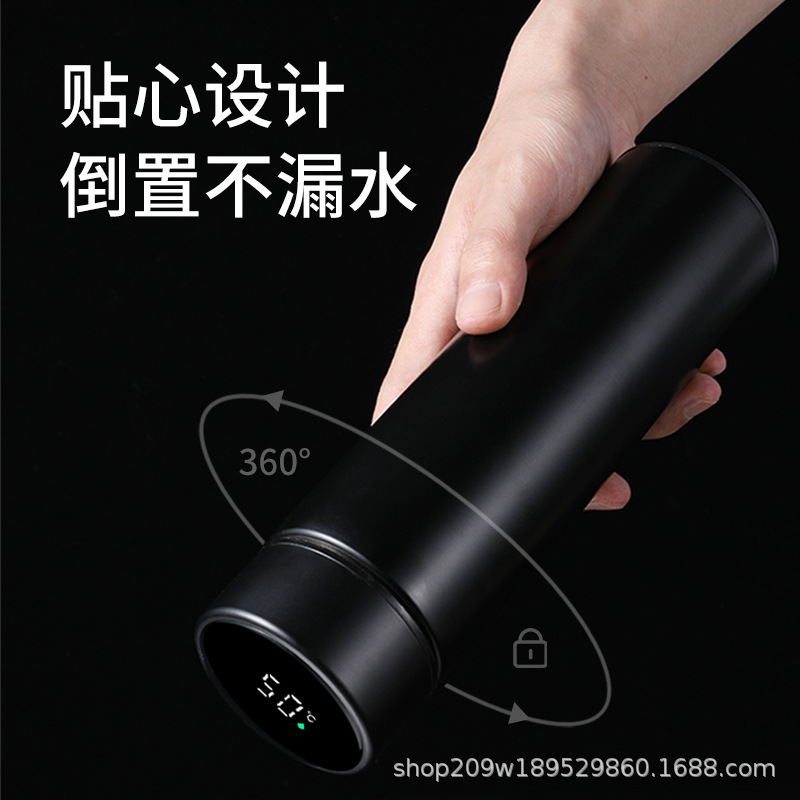 广告促销数显智能杯304不锈钢保温杯温度显示商务礼品水杯子批发详情9