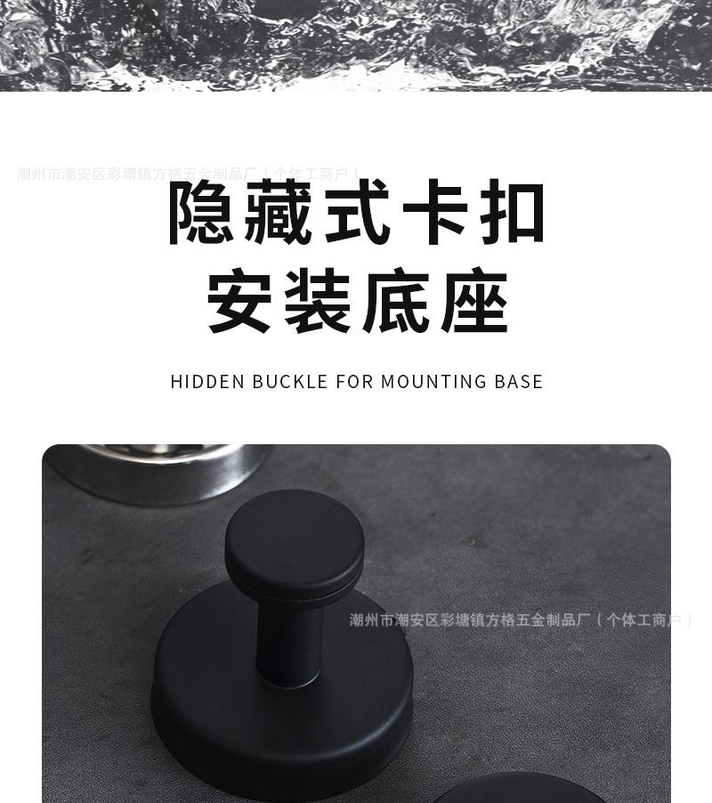 酒店工程304不锈钢卫生间单个挂钩衣服免打孔壁挂衣帽钩子挂墙详情26