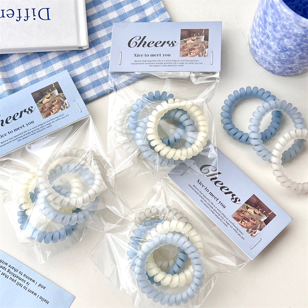 The simple matte sea salt blue hair band is elegant and versatile, with a girlish heart. It features a high-elasticity, durable and seamless hair accessory pic 29