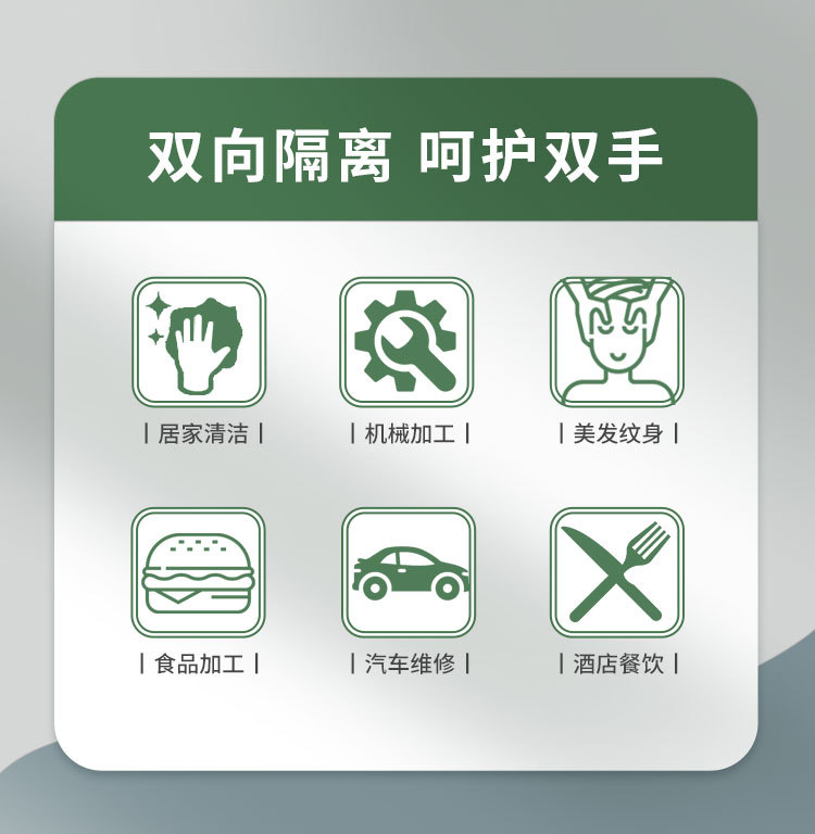 食品级加厚12寸粉色丁腈手套耐用厨房洗碗家务清洁防护手套厂家详情4