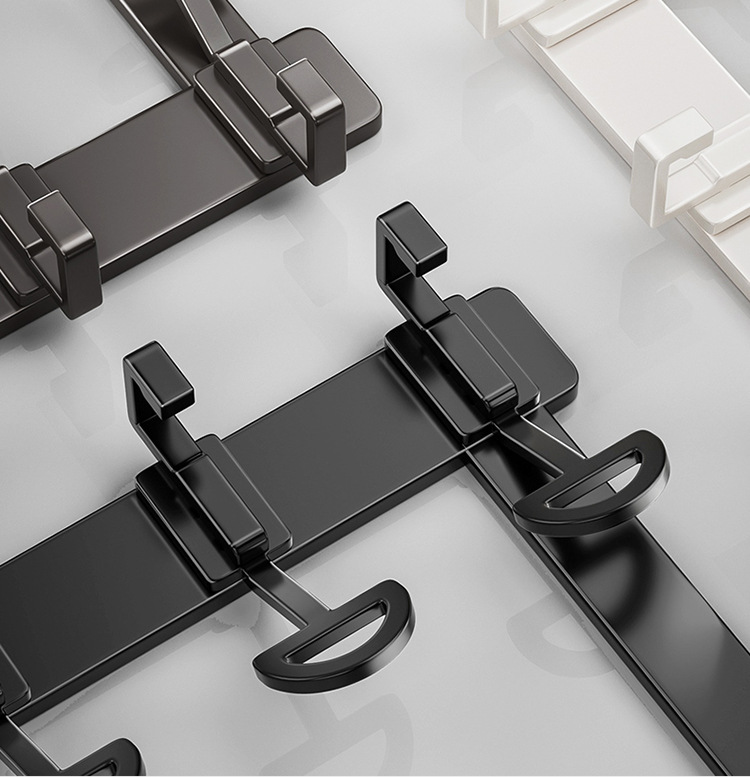 Rear door hook, no need for drilling, clothes hanger, storage rack, upper hanging rack on the entrance door, wall-mounted clothes hook, back door type pic 21
