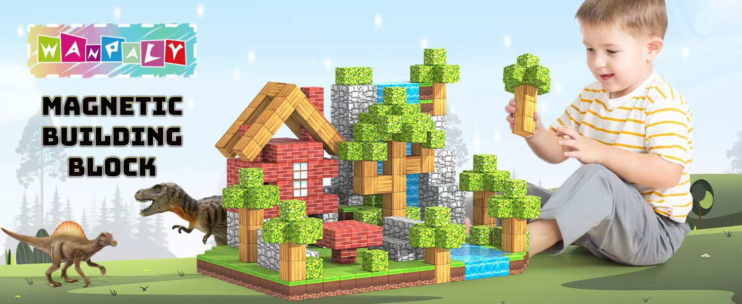 mc我的磁力方块世界磁铁积木拼装迷你磁性周边男生玩具全套装详情9