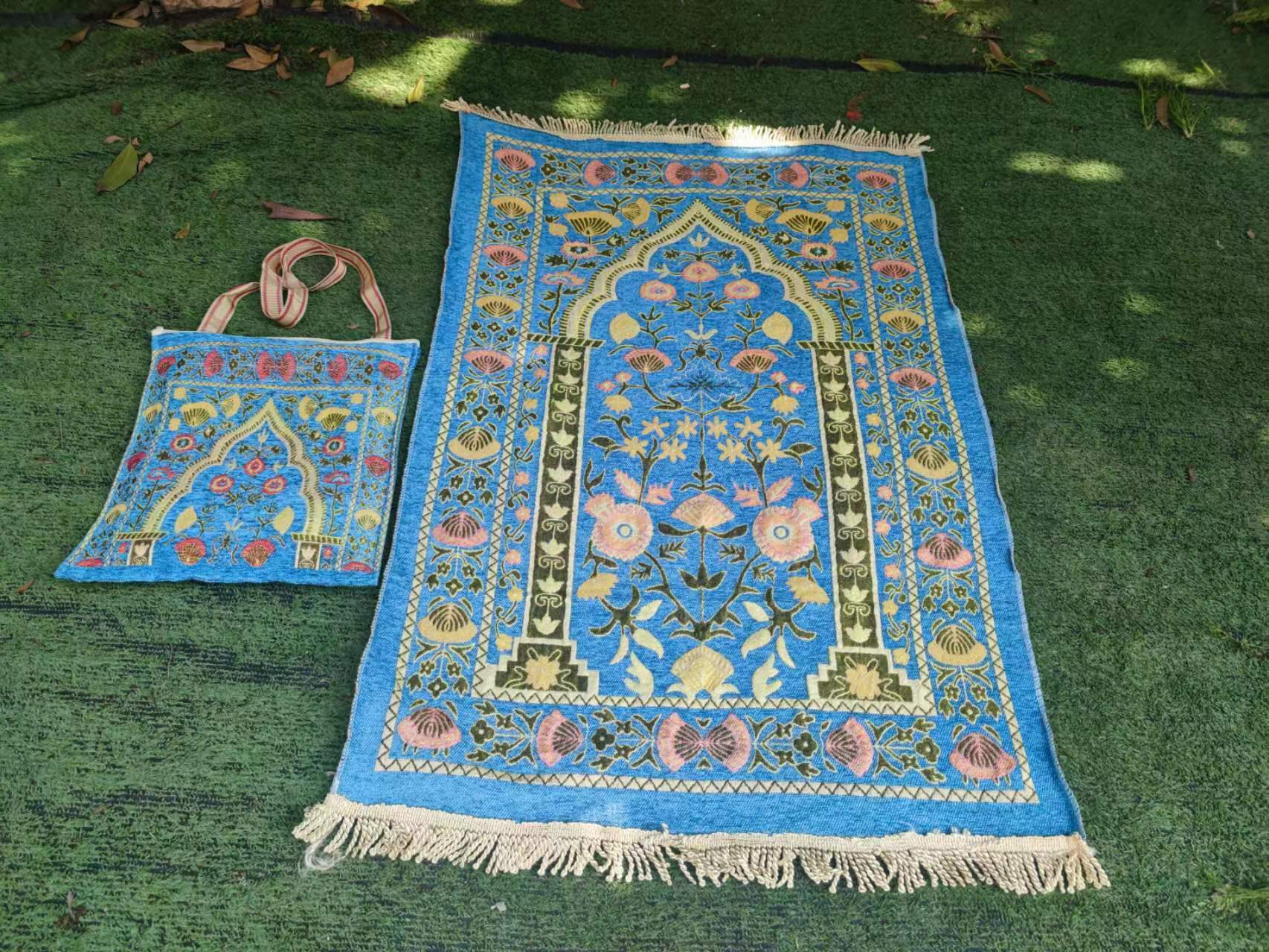 Cotton yarn travel blankets with bags, bag carpet manufacturers, cross-border wholesale supply/one-piece consignment pic 15
