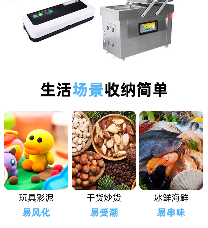In-stock food vacuum patterned packaging bags, polka dot texture plastic bags, cooked food vacuumed transparent sealed preservation bags pic 5