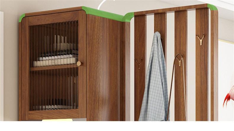鞋柜家用门口带换鞋凳一体入户玄关柜客厅屏风带挂衣架沙发隔断柜详情10
