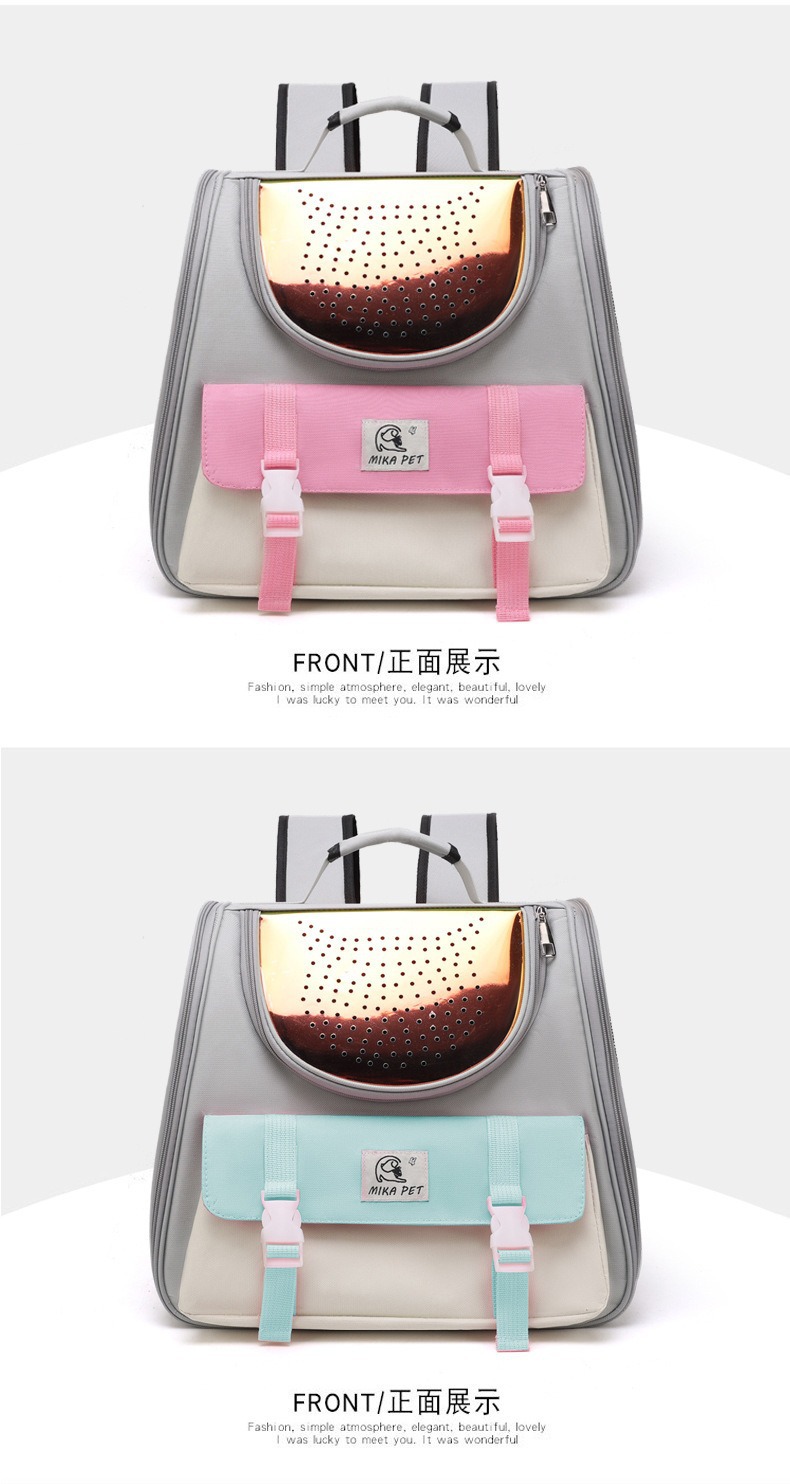 New outdoor cat bag, convenient large-capacity breathable pet bag, breathable outdoor travel cat backpack, cross-border wholesale pic 20