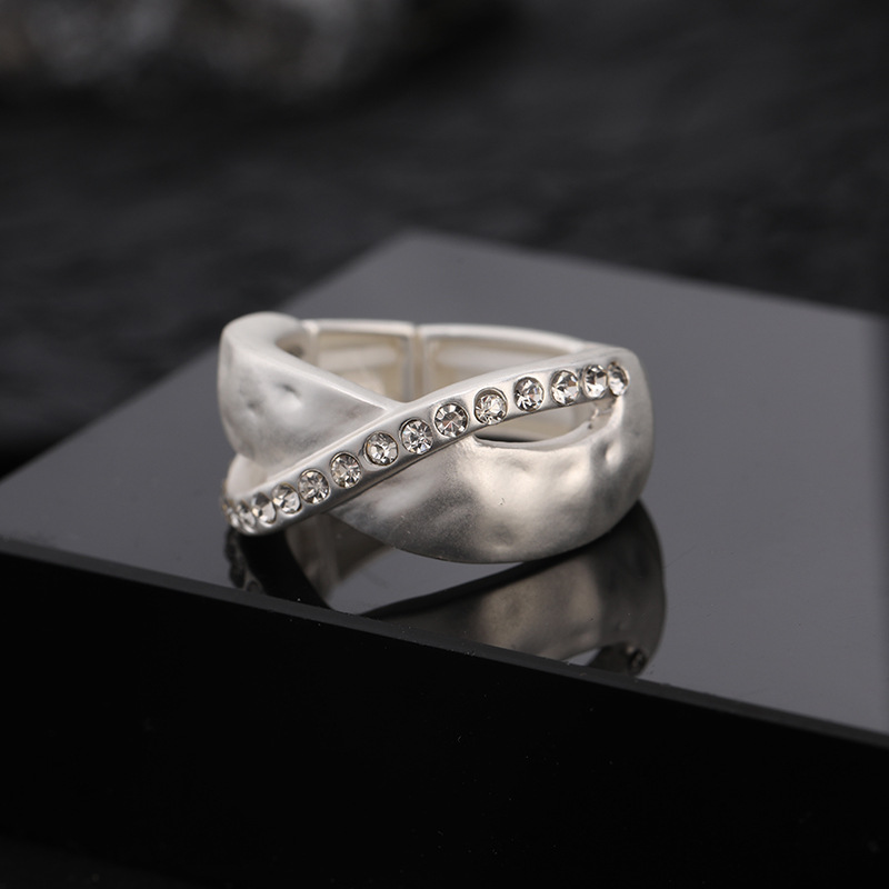 亚马逊百搭新款戒指活口环形高级时尚潮流女士金属首饰欧美批发详情10