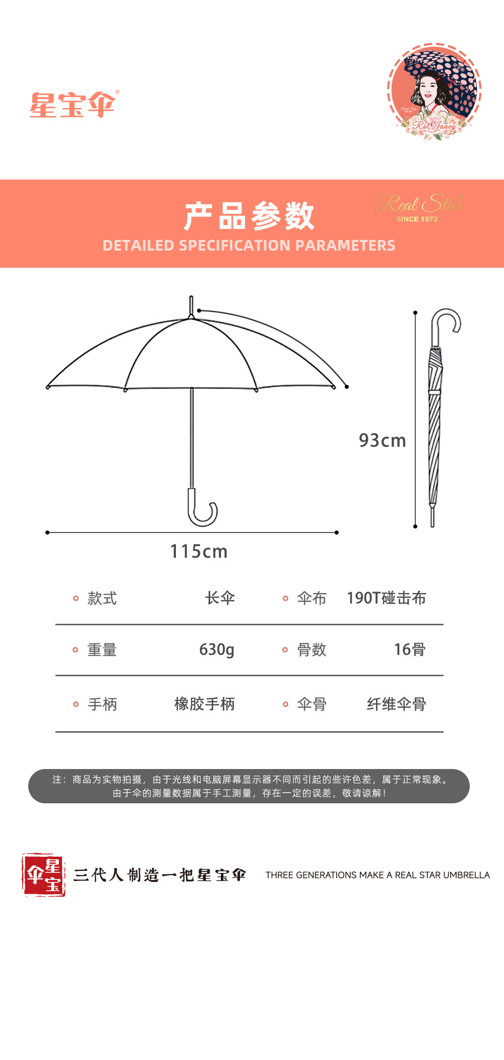 【欧美出口】男士商务直柄伞16骨25吋长雨伞迷彩印花加大伞面碰击详情18