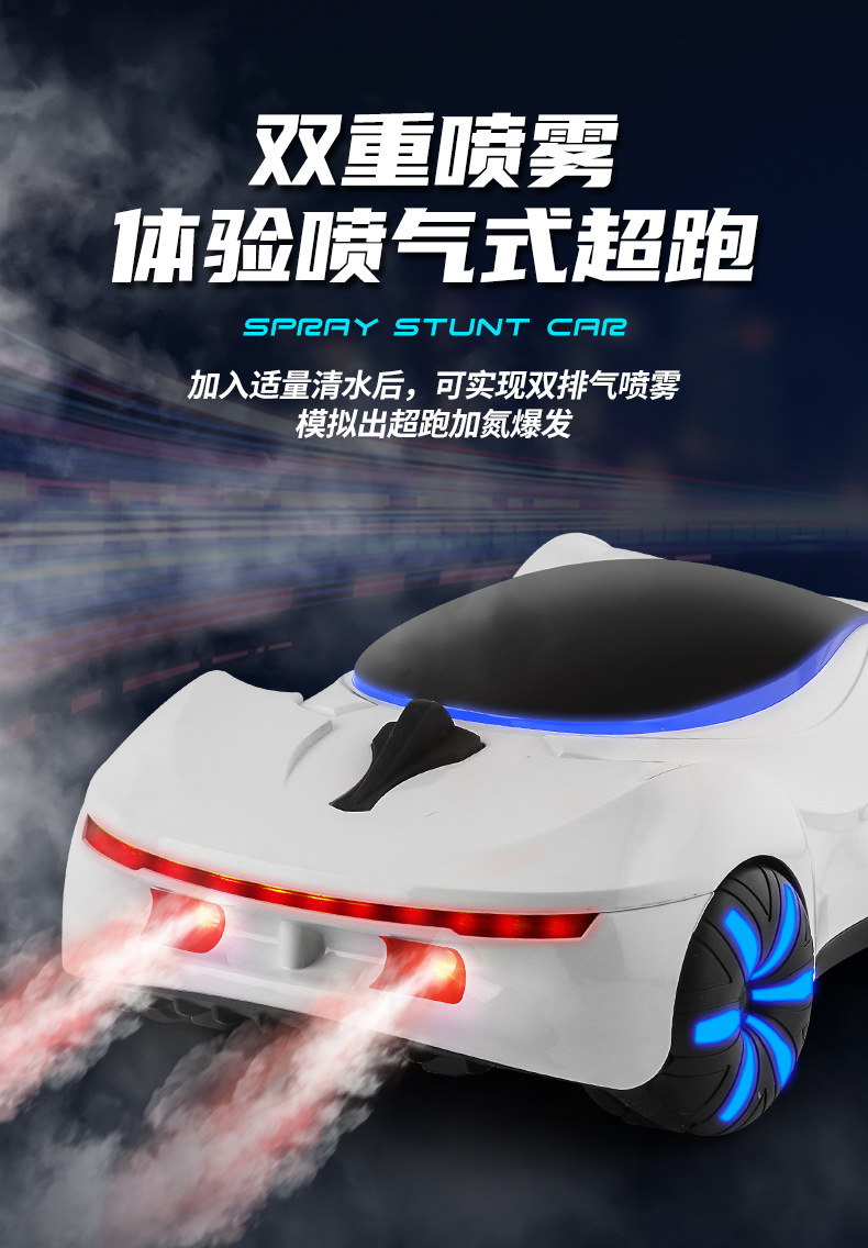 Cross-border Y19 Dual Spray Drift Car Gesture Sensing Racing Car Stunt Supercar Remote Control Car Toy Boy Sports car pic 10