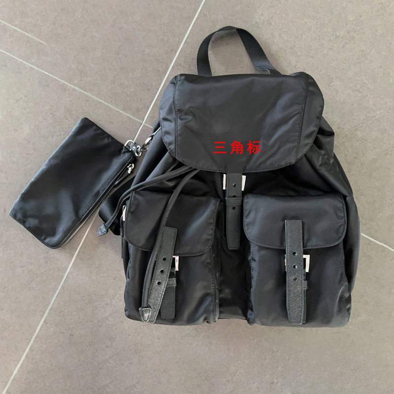 P家女款双肩包降落伞背包尼龙防水抽绳包休闲小背包学生党小书包详情8