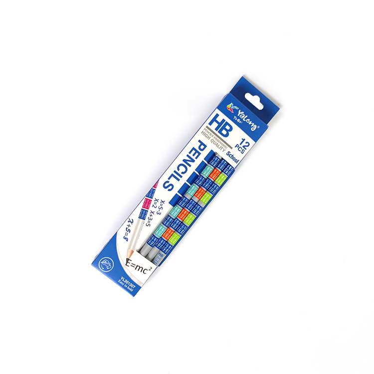 Yalong Cross-border specializes in popular and creative digital addition and subtraction printed pencils with erasers, HB pencils, and round shank pencils pic 5