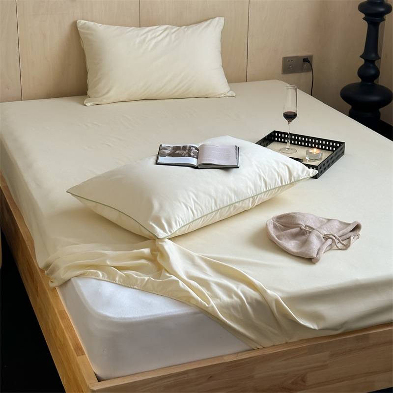 Long-staple cotton single item, all-cotton brushed quilt cover bed, simple pigment color pure cotton autumn and winter 1.8m bedding pic 183